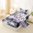 thumbnail image 2 of Manfei Vintage Wildlife Twin Sheets,Rustic Wolves Bedding,Gray,3 Pieces,1 Fitted Sheet and 1 Pillowcase, 2 of 6