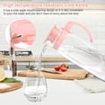 thumbnail image 3 of Niceauty Large Water Bottle Leak Proof Wide Mouth Opening Pink PP 1Pc, 3 of 6