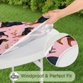 thumbnail image 5 of Rottweiler Dogs with Pioneer Flower Round Fitted Tablecloth with Elastic Edge,Dining Table Cover Waterproof,Outdoor Round Tablecloth for Camping,Dining,Indoor and Outdoor, 5 of 7