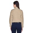 thumbnail image 3 of Harriton Ladies' Easy Blend™ Long-Sleeve Twill&nbsp;Shirt with Stain-Release - M500W, 3 of 4