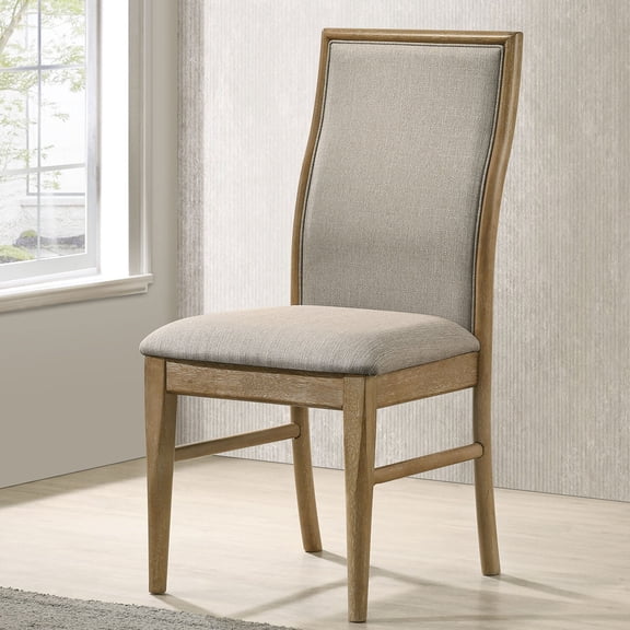 Dining Chairs Dreydon Barley Upholstered Dining Side Chair (Set of 2),Wooden Dining Chairs