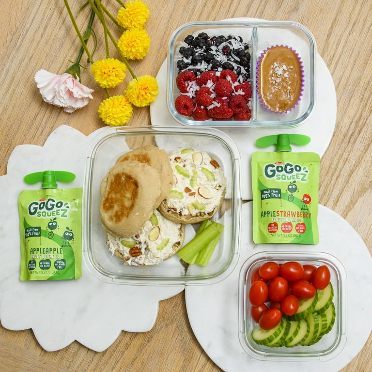 GoGo Squeez Applesauce Cinnamon Individual Squeeze Pouches, 3.2 oz