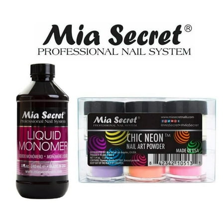 Mia Secret - Monomer 8 oz + Chic Neon
