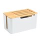 thumbnail image 2 of EeaseMX Caja de almacenamiento para enrutador, contenedor duradero para enrutador, caja organizadora de cables, caja de enchufe para enrutador, 2 of 8