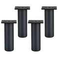 thumbnail image 3 of jifeng 4x Pieds de Support Fixes pour Meubles Lit Canapés Meubles TV Commode Noir 15cm, 3 of 9