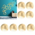 thumbnail image 1 of 2 Set Circle Mirror Wall Decals, Removable Acrylic, Nice Reflection Effects, Easy to Install and Maintain,  Texture, Wide Application for Living Room Bedroom Kitchen, 1 of 8