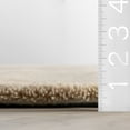 thumbnail image 2 of Rugs USA Gaia New Zealand Wool Shag Area Rug, 2' 6" x 8', Runner, Gaia Sand, 2 of 10