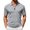 Light Gray, variant on CAIVO Polo Shirts For Men Summer Casual Zip Shirts Short Sleeve Textured Knit Tops Slim Fit Lapel Solid Color Classic Fit Golf For Vacation , S