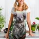 thumbnail image 2 of Delantal de lino con estampado de osos Koala, baberos de cocina impermeables, delantal para chefs adultos Tmvgtek Para estrenar, 2 of 8