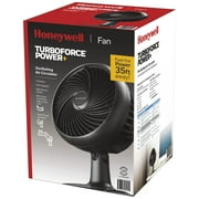 Honeywell 10 Black Turbo Force Power Oscillating Table Fan, 35ft Air Circulation Power, 3 Speed, 45° Pivot, HPF860BWM