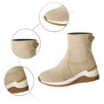 thumbnail image 5 of Fashionable Solid Color Suede Side Zipper Ankle Boots Comfortable Warm Winter Booties for Casual Outdoor Footwear, 5 of 9