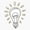1pcs, variant on Lightbulb Bright Idea Icon Sticker