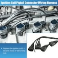 thumbnail image 3 of Unique Bargains Ignition Coil Wire Harness for Audi A4 TT for VW Beetle Golf GTI Jetta Passat 06B998018T w/ DT Connector, 3 of 7