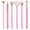 Pink, variant on 6 Pack Diamond Retractable Ballpoint Pen Set, Sparkling Crystal Business Pen With 1.0mm Black Ink, Exquisite High Beauty Pens For Office And Home, Gold