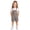 Coffee, variant on Kids Striped Short Overalls Adjustable Strap Romper with Front Pocket Casual Striped Playsuit for Boys & Girls Red Size 12-13 Years