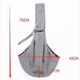 thumbnail image 5 of Portable Folding One Shoulder Cat Pet Backpackgrey, 5 of 5