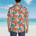thumbnail image 6 of Daiia Hawaiian Style Hawaiian Shirt for Men Gentle Cotton Regular Short Sleeve Casual-Medium, 6 of 9