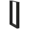 thumbnail image 2 of vidaXL Coffee Table Leg Set of 2 Black Powder-Coated Steel Medium, 2 of 9