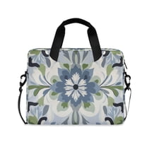 FORMRS 16" Laptop Sleeve Bag Carrying Case with Handle Travel Shoulder Briefcase, Green Floral