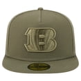 thumbnail image 2 of Men's New Era  Olive Cincinnati Bengals Color Pack A-Frame 59FIFTY Fitted Hat, 2 of 5