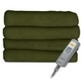 thumbnail image 2 of Sunbeam TSV8WS-R622-33A00 Velvet Plush Electric Heated Throw Blanket Ivy Green, 2 of 2