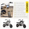 thumbnail image 6 of 49cc Mini Bike Gas Powered 4-Stroke Off Road Dirt Bike for Teens, Mini Bike Gas Power with Pull Start & Disc Brake,Max Speed up to 20 MPH,Sand, 6 of 7