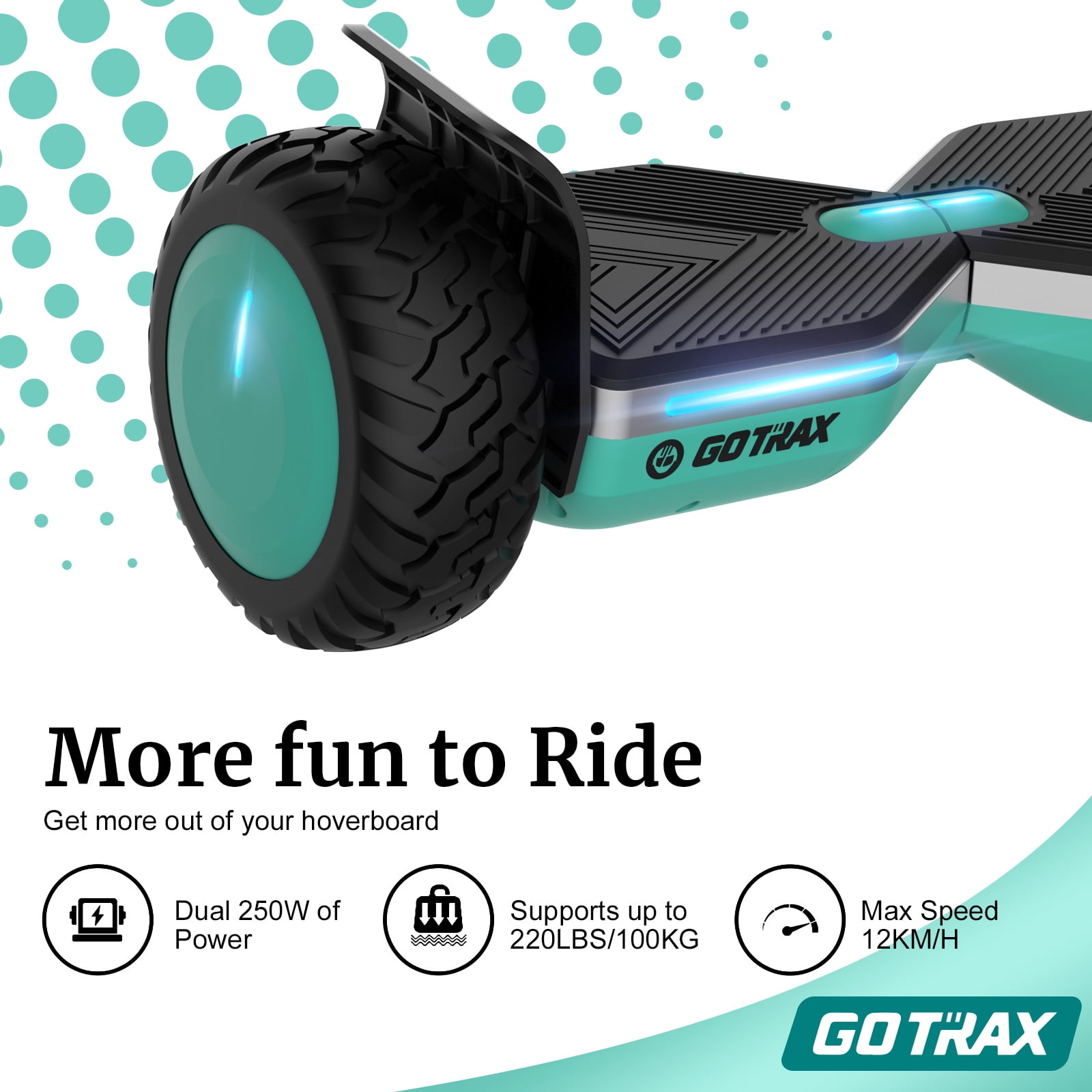 GOTRAX SRX PRO 8.5" Bluetooth Hoverboard - UL 2272 Certified Off Road Hover Board