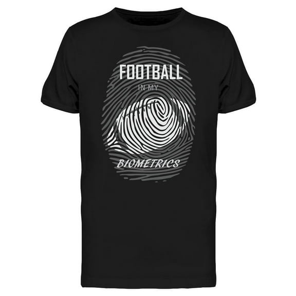 Football In My Biometrics T-Shirt Men -Image by Shutterstock, Male Medium