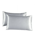 thumbnail image 1 of HOARBOEG Simulated Silk Pillowcase For Hair And Skin - Simulated Silk Pillowcase 2 Sets 20x36 Inches With Envelope Closure, 1 of 1