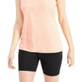 thumbnail image 3 of ID Ideology Womens Essentials Heathered Keyhole Back Tank Top Peach Echo L, 3 of 3