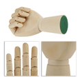 thumbnail image 1 of Portable LeftRight Hand Wooden Hand Model, Wooden Mannequin Hand, Home Decor for Sketching, Drawing, Office Decoration, 1 of 7