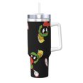 thumbnail image 1 of Vaso de acero inoxidable Bugs Bunny Ice King de 40 oz (con asa y pajita), para viaje en automóvil, 2 en 1, con tapa, 1 of 8