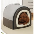 thumbnail image 2 of Pet Beds Under 10,Comfortable Plush Kennel Dogs Pet Litter Deep Sleep PV Cat Litter Sleeping Bed (11.81*13.78*14.96in), 2 of 4