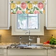 thumbnail image 2 of Yayeee Kitchen Valance Rod Pocket 54" x 18" Living Room Window Curtain, Candy Grapefruit, 2 of 6