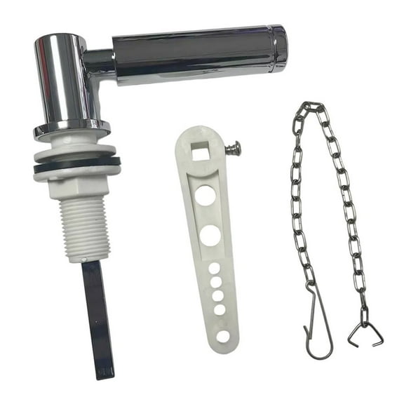 Toilet Flush Handle Eeplacement Kit Toilet Handle Replacement with Chain Sliver