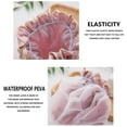 thumbnail image 5 of COM1950s Double Layer Shower Cap for Women,Waterproof and Oil Resistant,Extra Large 9.6 Inch Reusable Thickened Elastic Bath Cap,Easy To Wear and Remove,2 Pack, 5 of 7