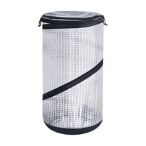 1/2 PCS Up Greenhouse-23.4x11.6 Inch PVC Spring-up Plant Protector With Zipper-Portable Greenhouse Cover For Gardening Plants Cold Frost Wind Rain Proof