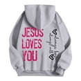 thumbnail image 5 of SIYUDAN Hoodies Sweatshirt For Women Jesus Loves You Hoodies Graphic Hoodie Oversized Womens Pullover Fall Fashion Streetwear Clothes, 5 of 5