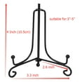 thumbnail image 2 of (2 pack)Iron Display Stand, Black Iron Easel Plate Display Photo Holder Stand, Cookbooks, 2 of 7