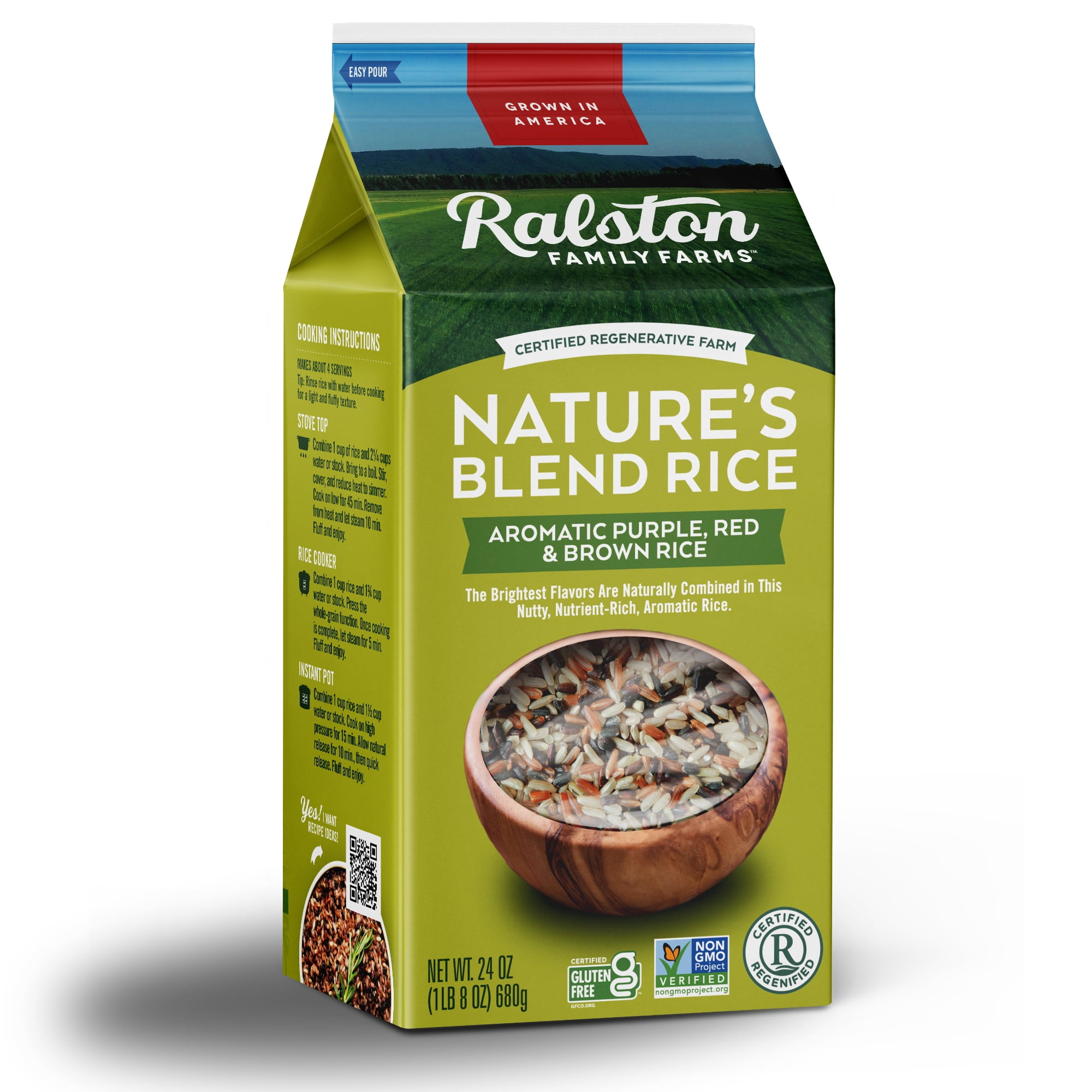 Ralston Family Farms Artisanal Nature's Blend Rice, 25 lb Bucket, American Grown, Non-GMO, Naturally Gluten Free