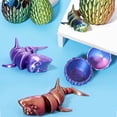 thumbnail image 6 of BAELLERT 1 Set 3D Printed Shark Figurine Movable Joints Shark Fidget Toy Shark Egg with Articulated Shark Inside Desktop Decoration Ornament, 6 of 8