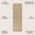 thumbnail image 3 of JONATHAN Y SANTA MONICA 2 x 10 Runner Rug, Madrid Vintage Filigree Textured Weave - Beige/Brown, SMB107B-210, 3 of 5