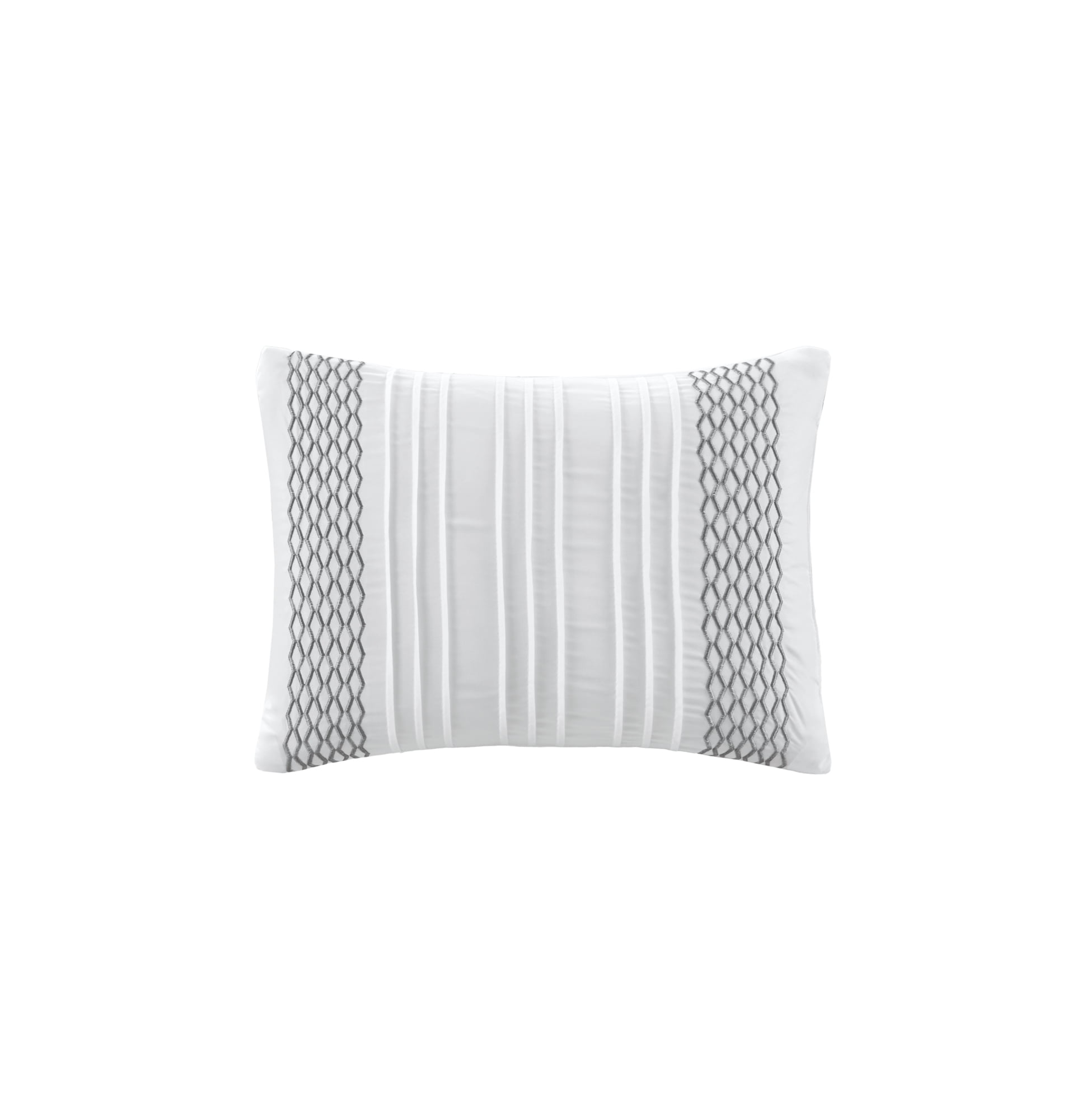 Mainstays 8-Piece Bed in a Bag Comforter Set with Sheets, Grey Basketweave, Twin/TwinXL