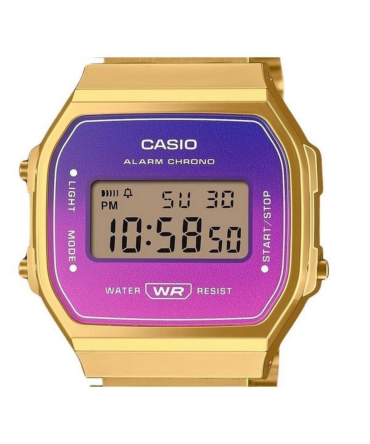 Casio A168WERG-2A Gradated Hues Digital Quartz Gold Vintage Collection Men's Watch