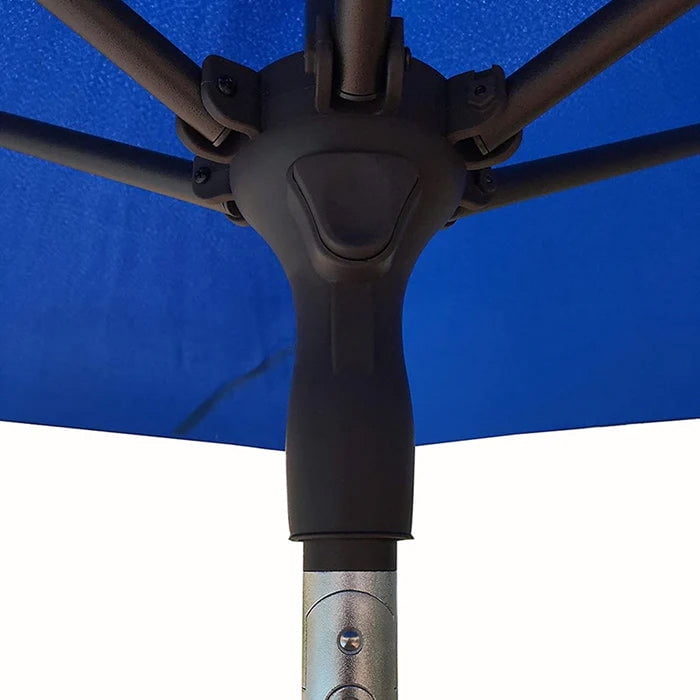 Abba Patio 9ft Outdoor Market Patio Umbrella, Aluminum Frame, Star Series, Dark BlUE