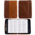 thumbnail image 2 of Funda para Biblia Regalos de Arte Cristiano Jeremías 29:11 Cuero Sintético Marrón, 2 of 8
