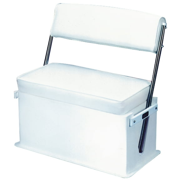 Todd 1758-18A White 50 Quart Center Console Swingback Seat