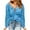 Blue, variant on asdoklhq Womens Plus Size Long Blouses,Women's Summer Shirts Zip Casual Tunic V-Neck Rollable Blouse Tops T-Shirt