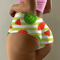 thumbnail image 2 of Fulorrnie Underwear for Women Breathable Seamless Cute Comfort Panty Briefs Cheeky Hiphuggers Panties, Mint Green, XXL, 2 of 6