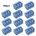 thumbnail image 1 of Conector bloque terminales PCB Cgtredaw con tornillo KF301 Pasador Recto Paso 5 Mm 100 Piezas Azul 3P, 1 of 9
